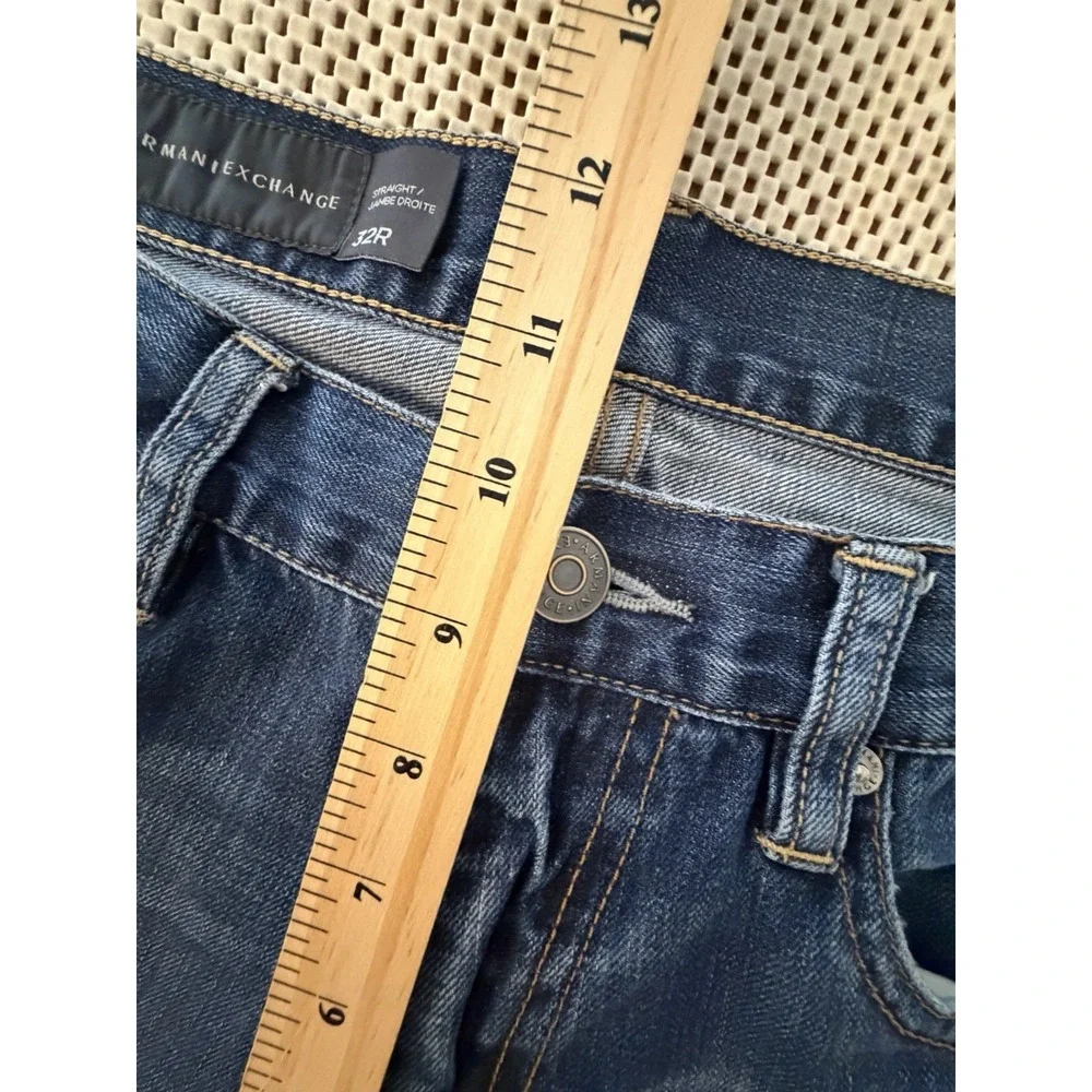 Armani Exchange‎ Jeans A|X Men Straight Leg 32 R 32 Inseam 2014 Y2K 100% Cotton